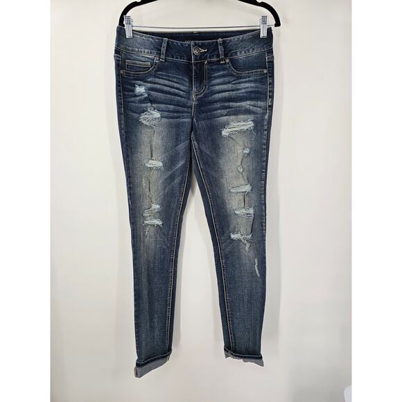 MAURICES Skinny Fit Denim Jeans Womens Size Medium Large M-L - Picture 1 of 4